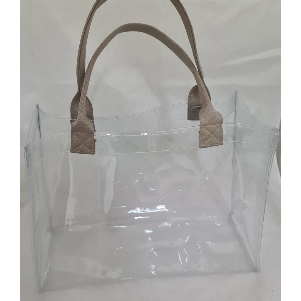 Tas Tote Mika PVC Elastis New Normal Fashion 40x15x30