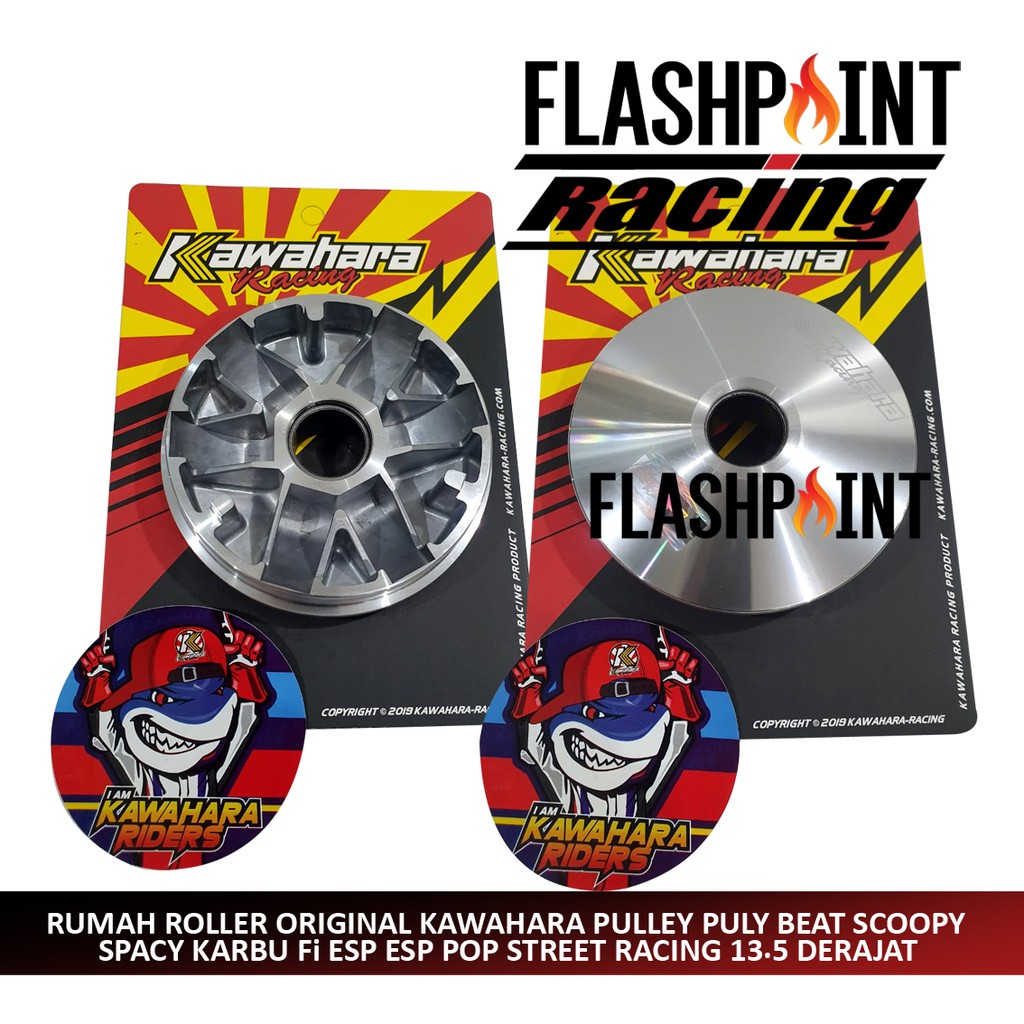 (BISA COD) RUMAH ROLLER PULLEY PULY BEAT FI SCOOPY FI SPACY VARIO 110 FI KAWAHARA RACING 13.5 DERAJAT ROLER PULI LOLER KAWAHARA INJEKSI KORTER KOREK JALUR