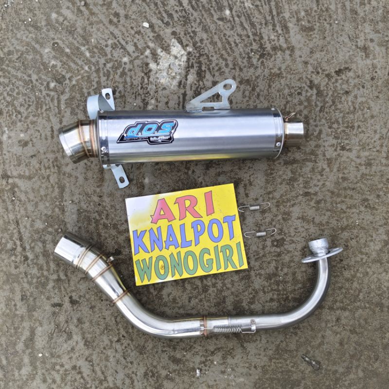 Knalpot DOS ala original bulat panjang cantol paten N-MAX AEROX PCX MIO VARIO