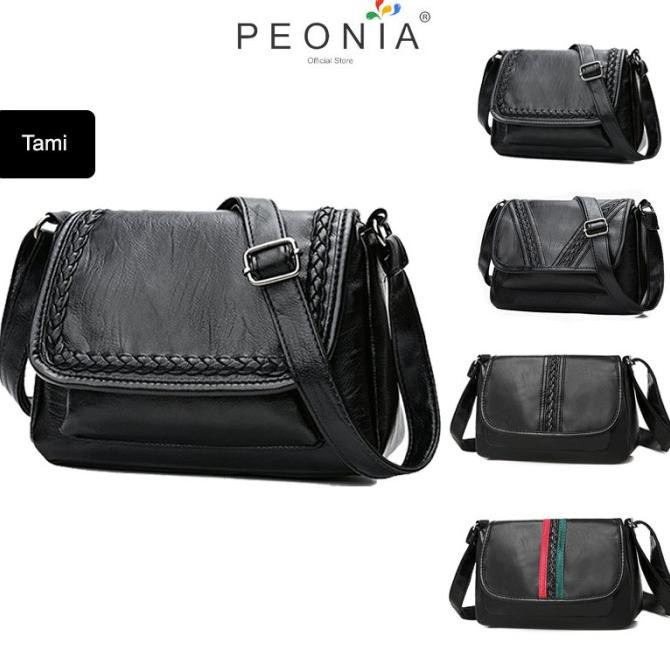 Peonia Tas Selempang Wanita Import Tas Hp Kecil Korea Tami Bag