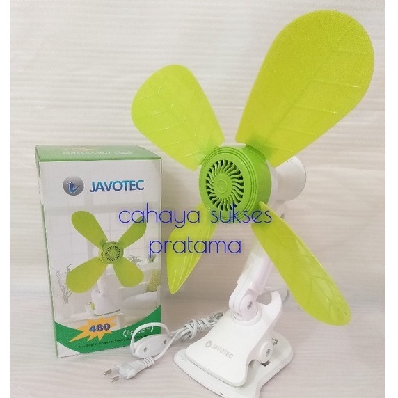 Kipas Mini/Fan Jepit-Dinding-Duduk Javotec 4-Baling FC01-480 (22W)