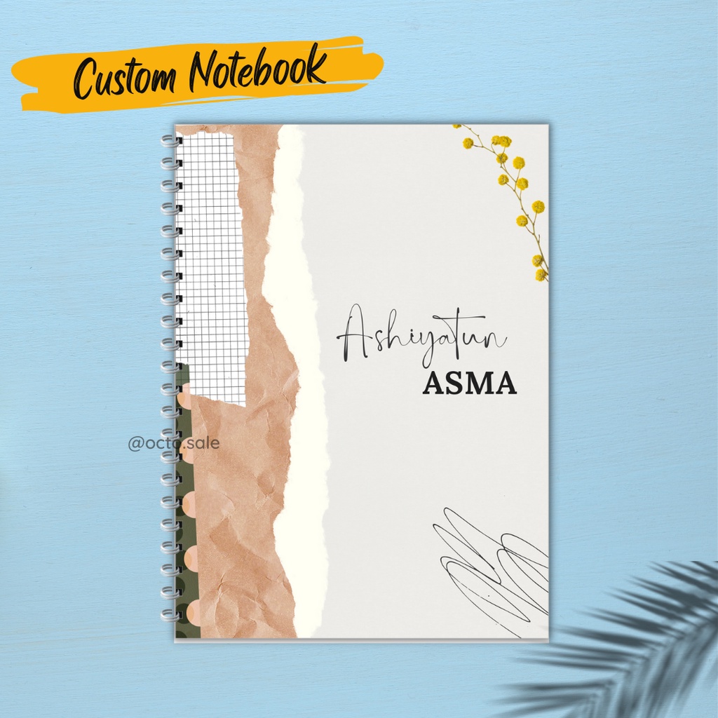 Jual Custom Notebook 100 Halaman / Scapbook Cover Custom Notebook