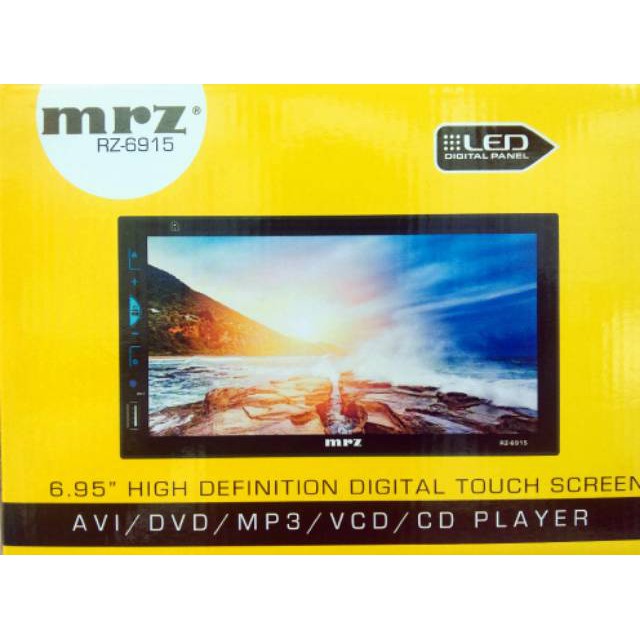 HEAD UNIT DOUBLE DIN MRZ RZ‐6915 FULL GLASS MIRROR LINK MP4 - AUDIO & VIDEO MOBIL - AKSESORIS INTER-