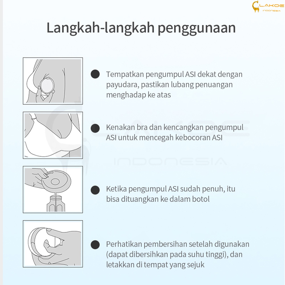 LAKOE  1PCS Wadah Penampung Asi Silikon / Breastpad Saver Shield/ Breast Milk Collector