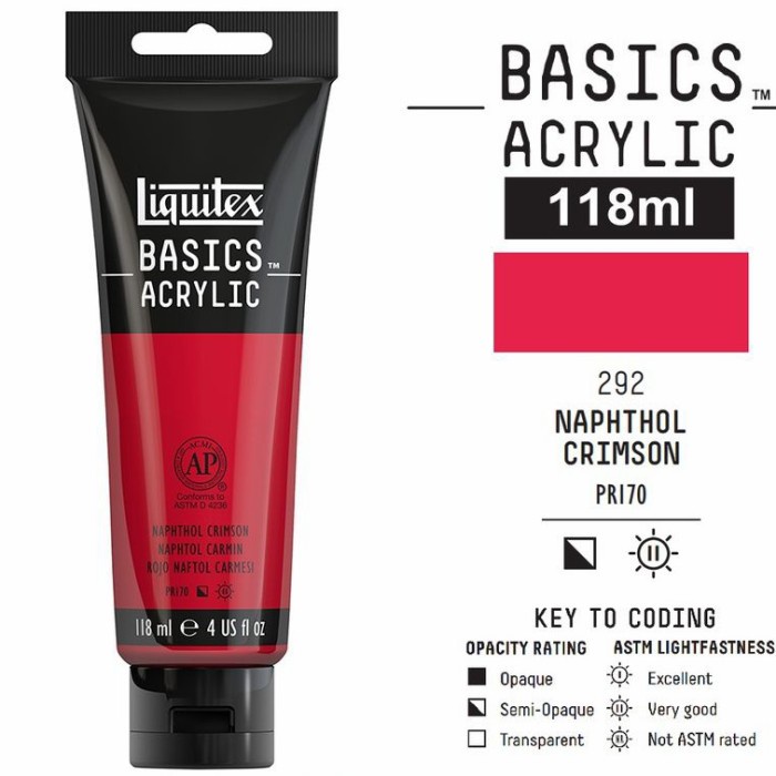 

Produk Terbaru Liquitex Basics Acrylic 118 Ml Naphthol Crimson