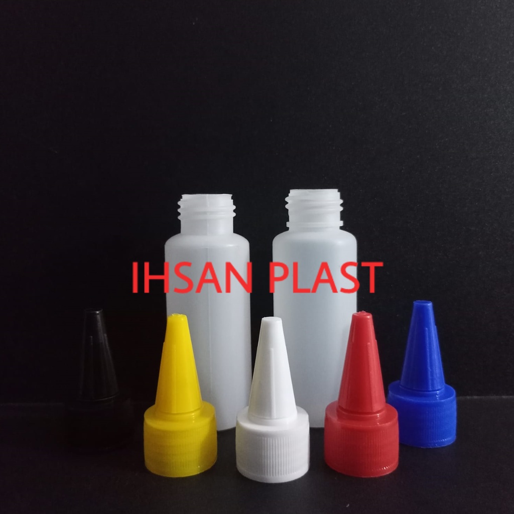 BOTOL YL 100 ML NECK NATURAL TUTUP LANCIP