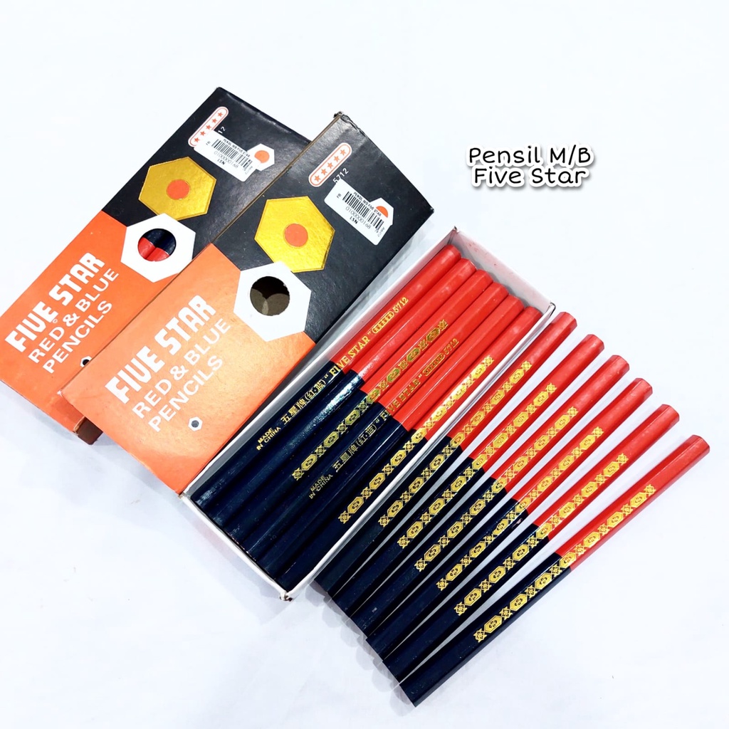 

PENSIL MERAH/BIRU FIVE STAR/PENSIL JAHIT