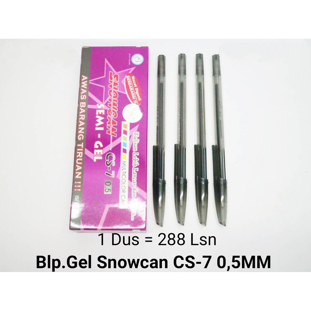 

Pulpen Snowcan Semi-Gel CS-7 0.5mm/Pena 0.5mm