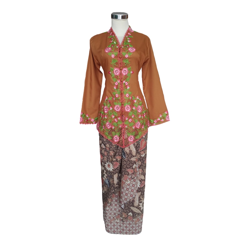 Kebaya Modern Encim Coklat Fitrie 762