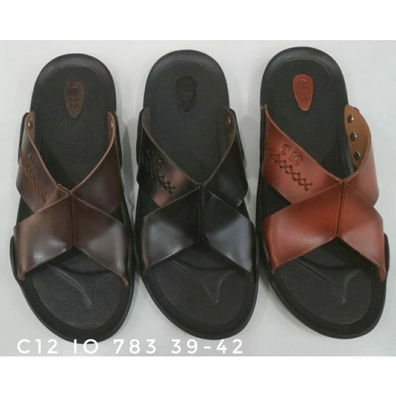 SANDAL KULIT PRIA C12 IO 783 39-42