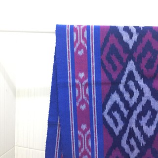 Tenun syall motif toraja  biru kain tenun khas toraja  