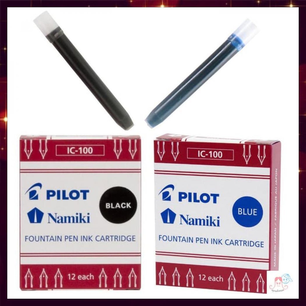 

PILOT NAMIKI FOUNTAIN PEN INK CARTRIDGE / REFILL - HITAM