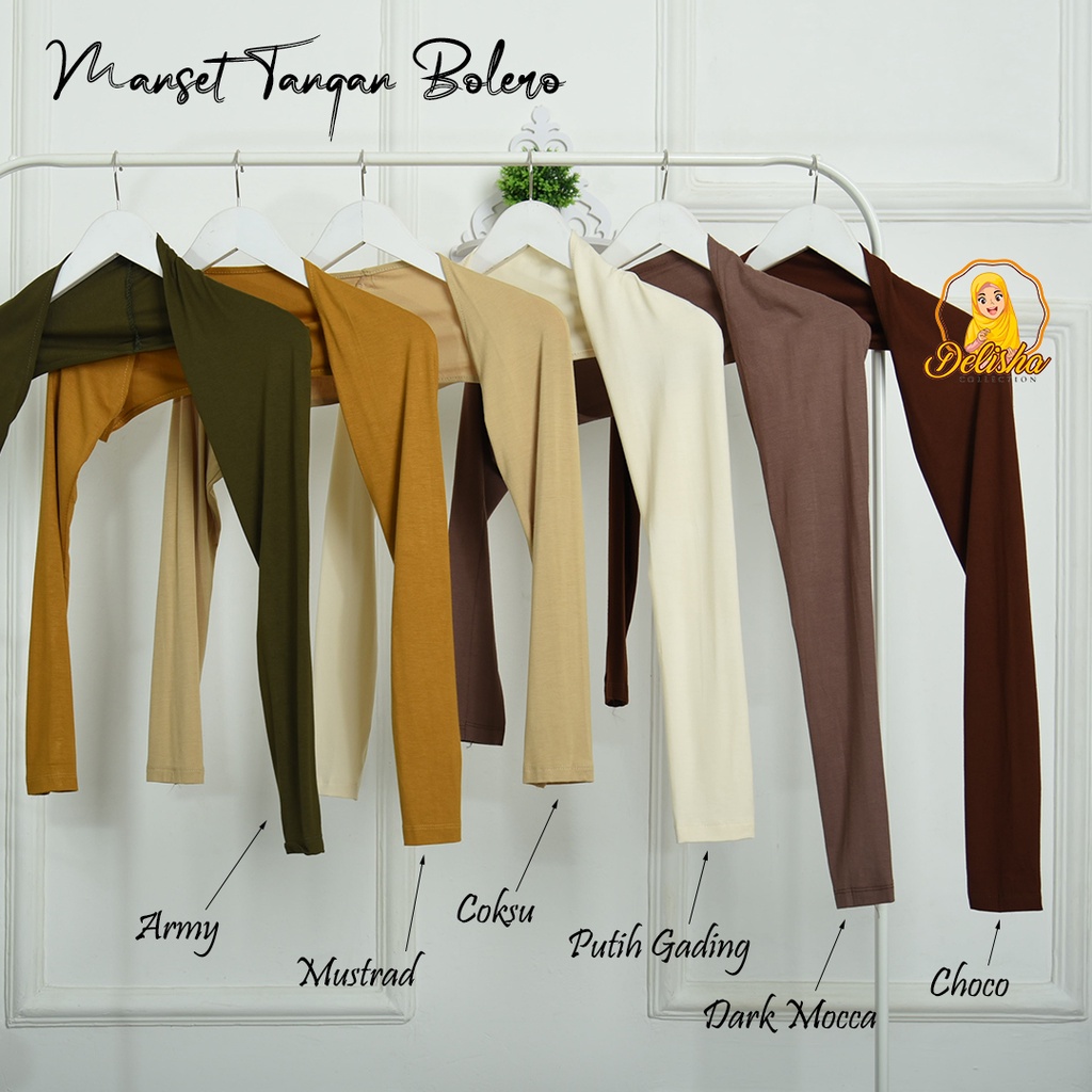 Manset Tangan Sambung Bolero Rayon Premium Standard &amp; Jumbo Handsock Sambung Bolero Basic Premium