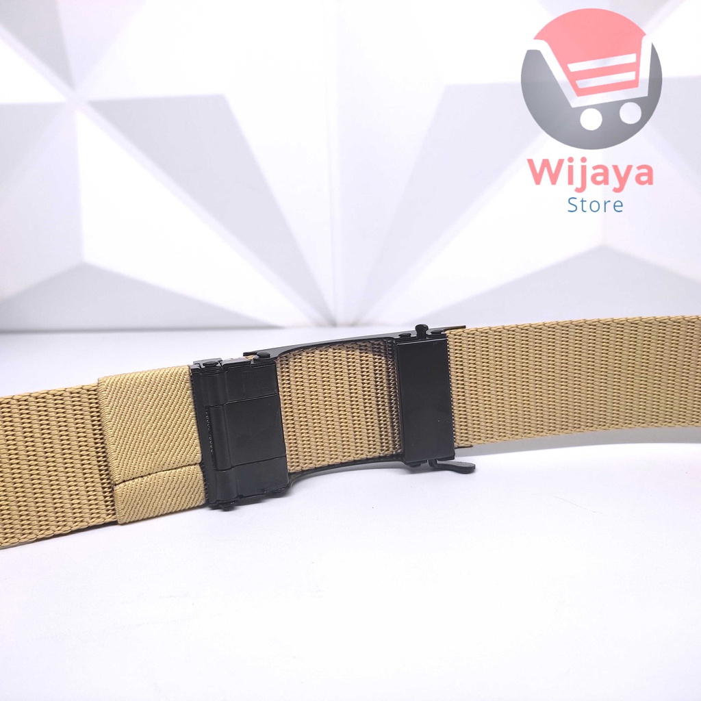 Ikat Pinggang Pria Tactical Nylon Canvas Sabuk Pendeng Laki-Laki dengan Kepala Gesper Logam - Gaya Taktis [A002]