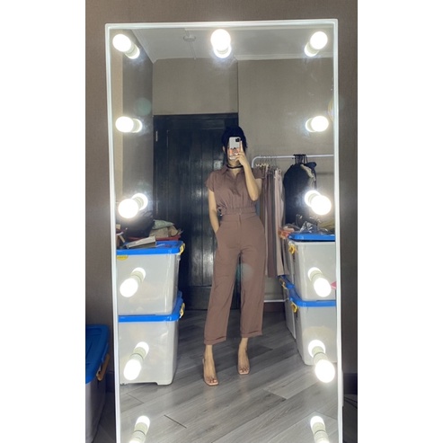 JASMINE SET SETJ310 ONE SET ATASAN CROP KARET DAN CELANA BASIC ADA SELETING DAN KANCING SETJ310-5