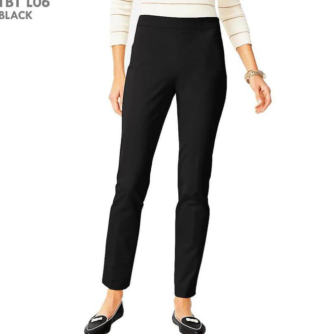 Women Talbots Chatham Ankle Pants | Celana Kerja Wanita Hitam "HARGA PROMO"