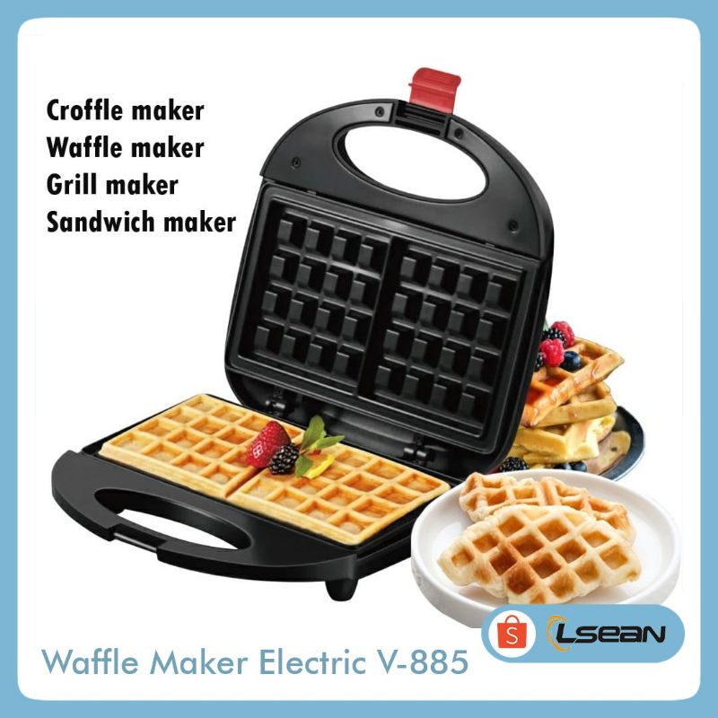 WAFFLE /CROFFLE MAKER ORIGINAL VIPOO | PEMANGGANG ROTI WAFFLE 2 LAPIS