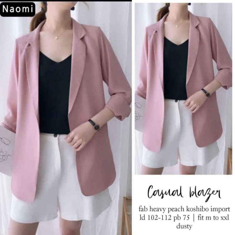 CASUAL BLAZER / BLAZER WANITA IMPORT / BLAZER KERJA / CARDIGAN KERJA WANITA / BAJU KERJA WANITA