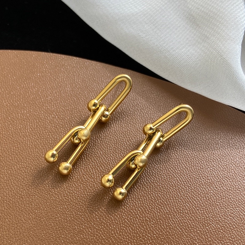 Anting U titanium anti karat korea fashion