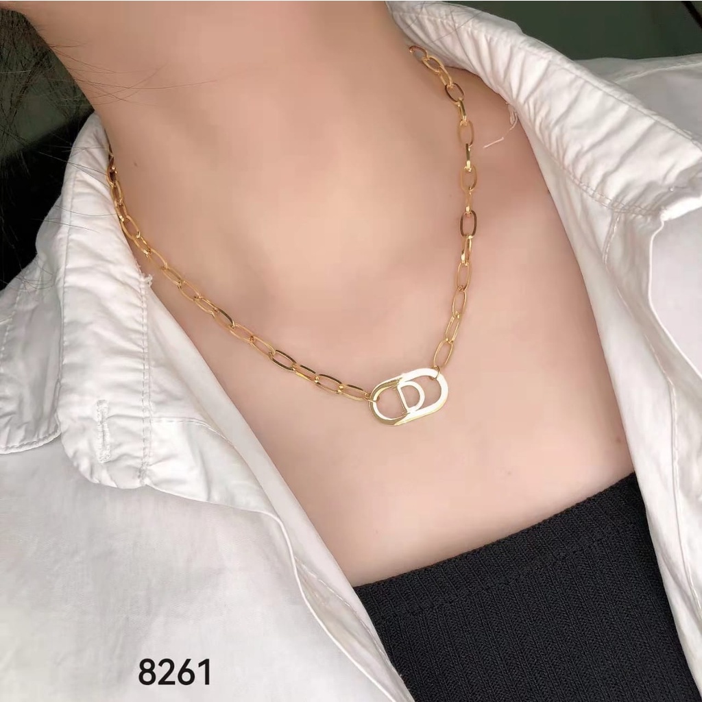 Kalung titanium terbaru perhiasan fashion 8261,8472