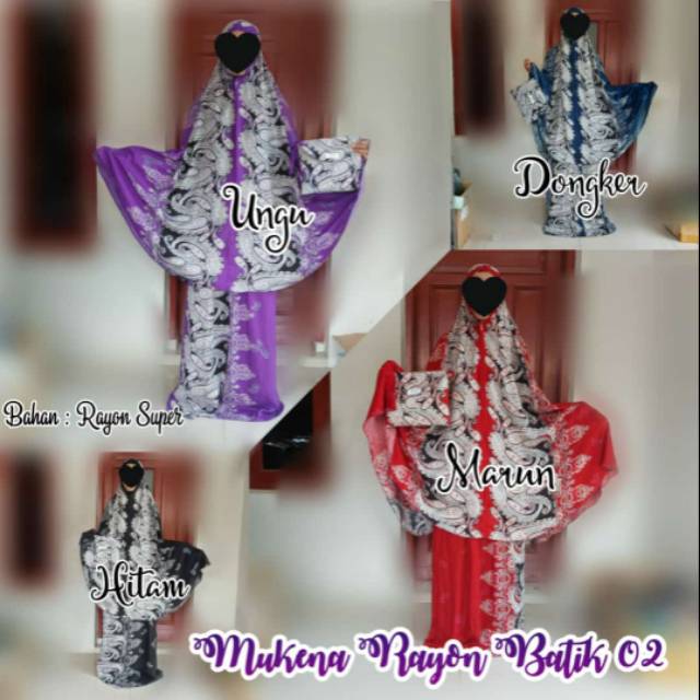 Mukena rayon batik