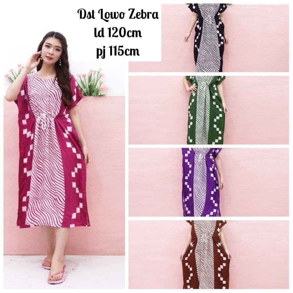 Daster Lowo Jumbo LD 120 Tali Serut Depan  kekinian daster ibu bumil baju daster batik wanita daster bali rayon premium lengan pendek murah Populer