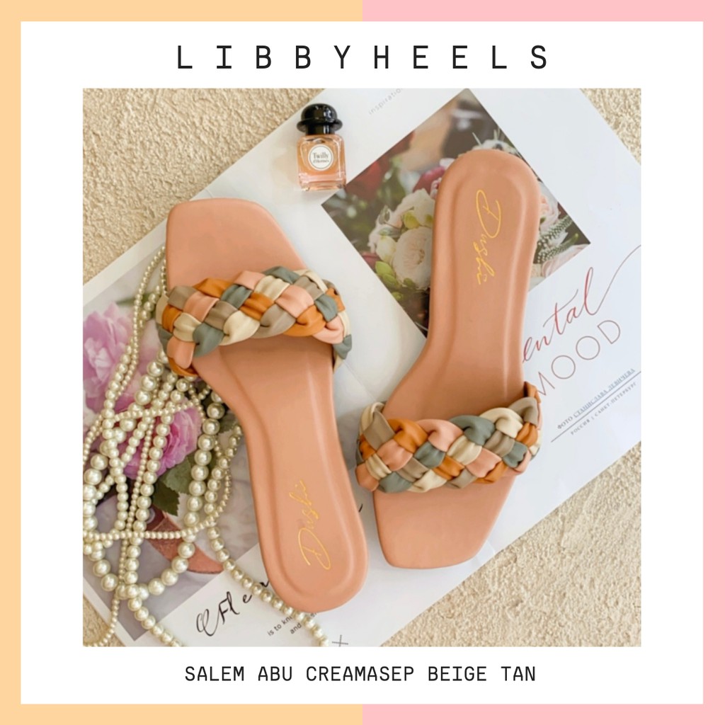 Libby heels - Sendal kepang wanita hak tahu