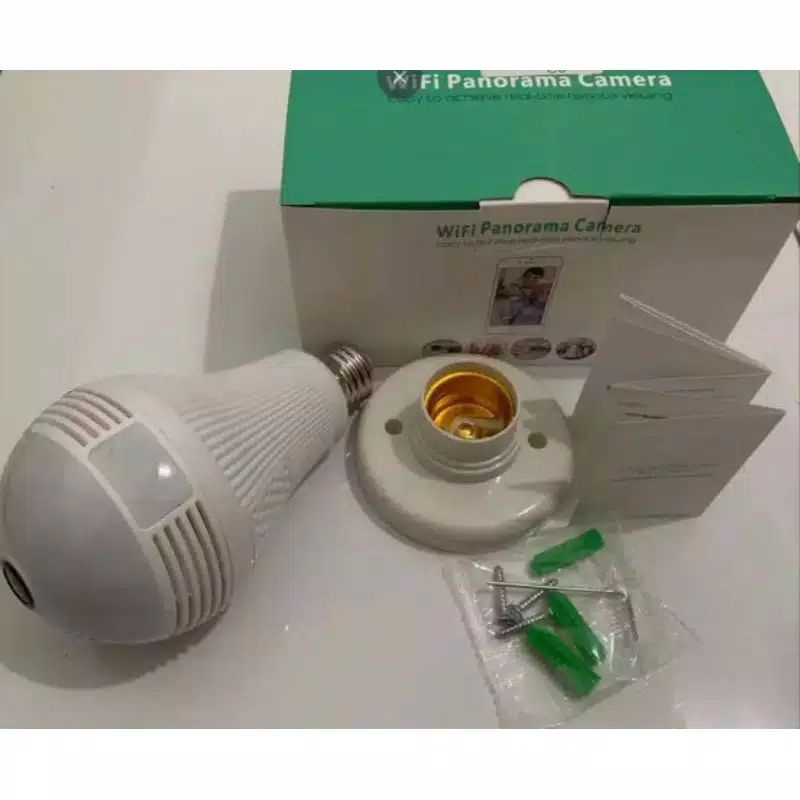Bisa cod Kamera CCTV IP Camera V380 BOHLAM LAMPU 360 View Wifi Wireless / CCTV Bola Lam
