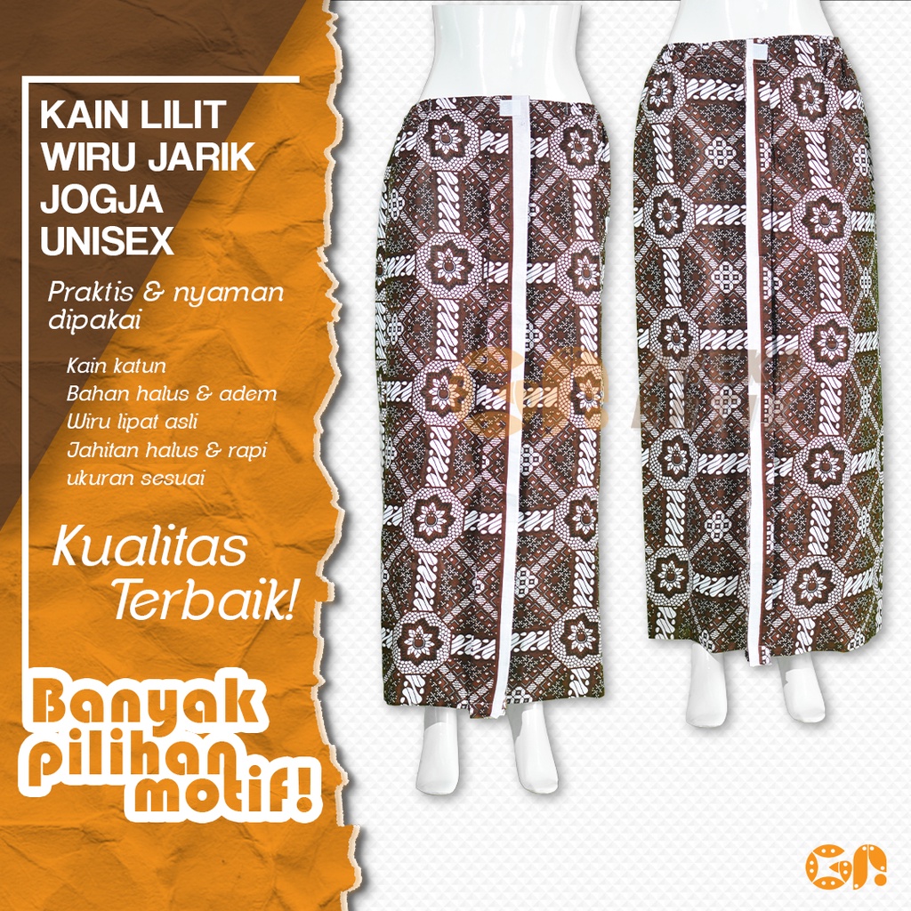 jarik Wiru Jogja Lilit Unisex untuk Pria atau Wanita
