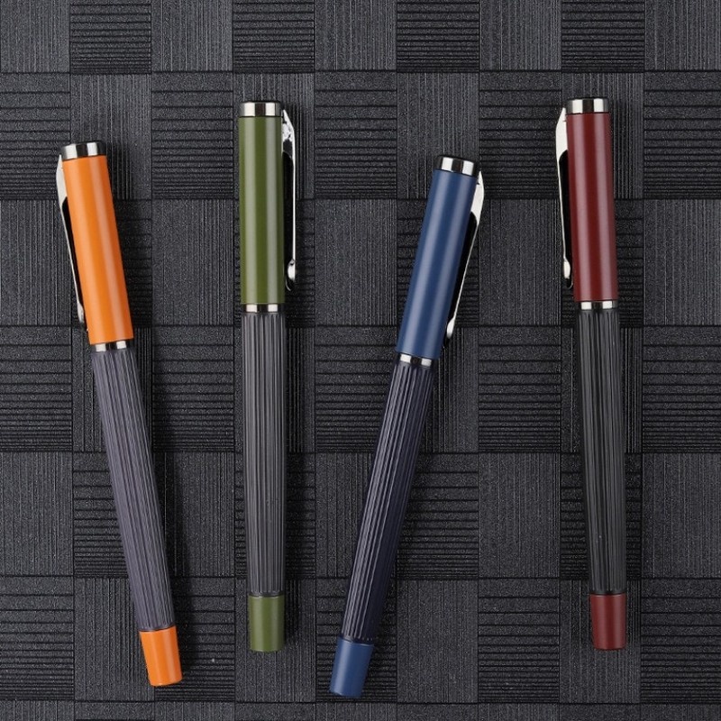 [1Pcs New Arrival Fashion Metal Ink Fountain Pen][Pen Fine 0.5mm Nib Ink Pens]