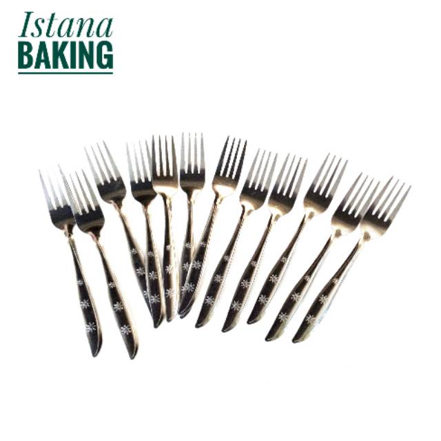 [Istana Baking] 12pcs Sendok Garpu Stainless