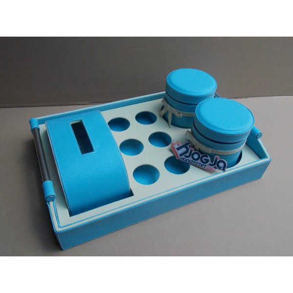 3IN1 Trayset Toples Praktis Lebaran (2 Toples, 6 Aqua hole, 1 Tissue Panjang)