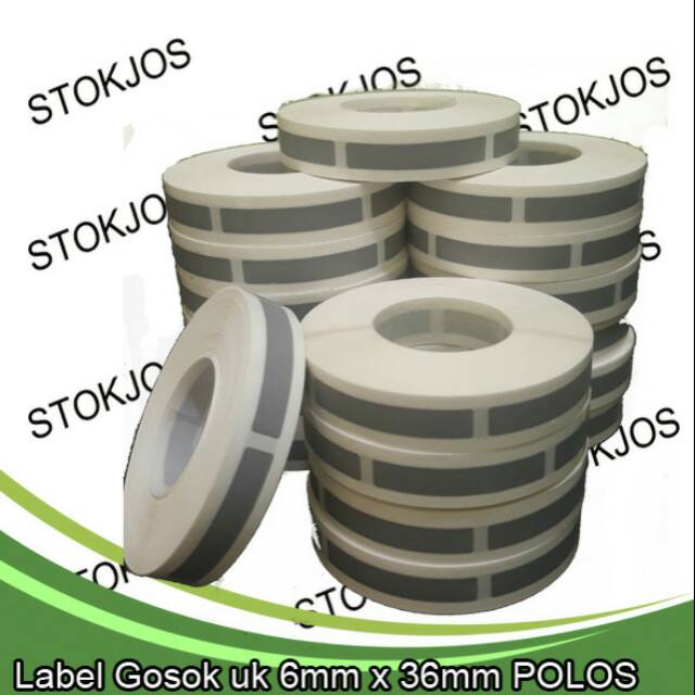 

Scratch penutup PIN voucher ukuran 6*36mm POLOS