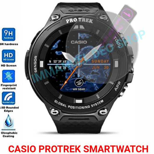 Tempered Glass Screen Protector smartwatch untuk Protrek WSD F20