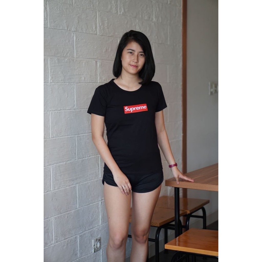 KAOS SUPREME BEST SELLER TERMURAH / TSHIRT SUPREME MURAH / BAJU SUPREME CEWEK LENGAN PENDEK