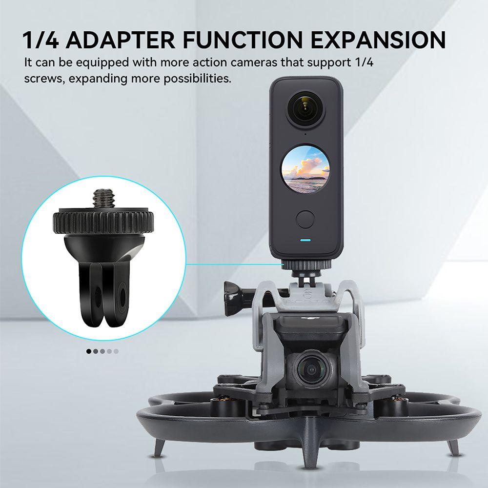 Preva Top Expansion Adapter Action Camera Untuk GoPro/Insta360 Dudukan Sekrup Ulir 1per4