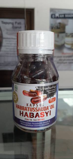 Habasyi Oil 210 Kapsul - 100 kapsul / Kapsul Habbasyi Oil Al-Kautsar Habatussauda Oil Herbal