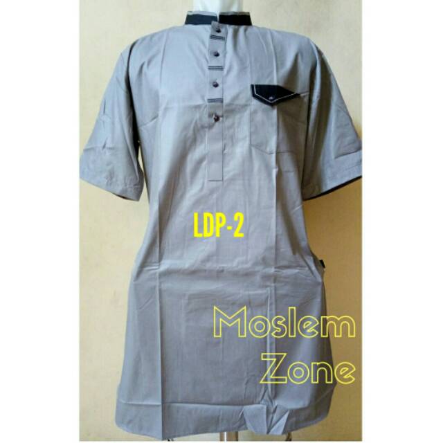 Kurta/ Baju koko Pakistan Al-Luthfi Lengan Pendek LDP-2