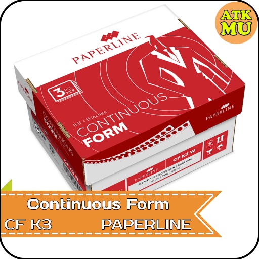 

Kertas Continuous Form 9,5" x 11" 3 PLY NCR K3 Paperline