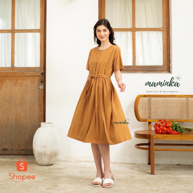 SAIDA MIDI DRESS BUSUI FRIENDLY BY MAMINKA