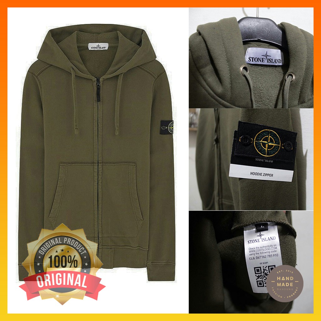 JAKET ZIPPER STONE ISLAND JAKET HOODIE ZIPPER JAKET ORIGINAL JAKET COWO JAKET POLOS