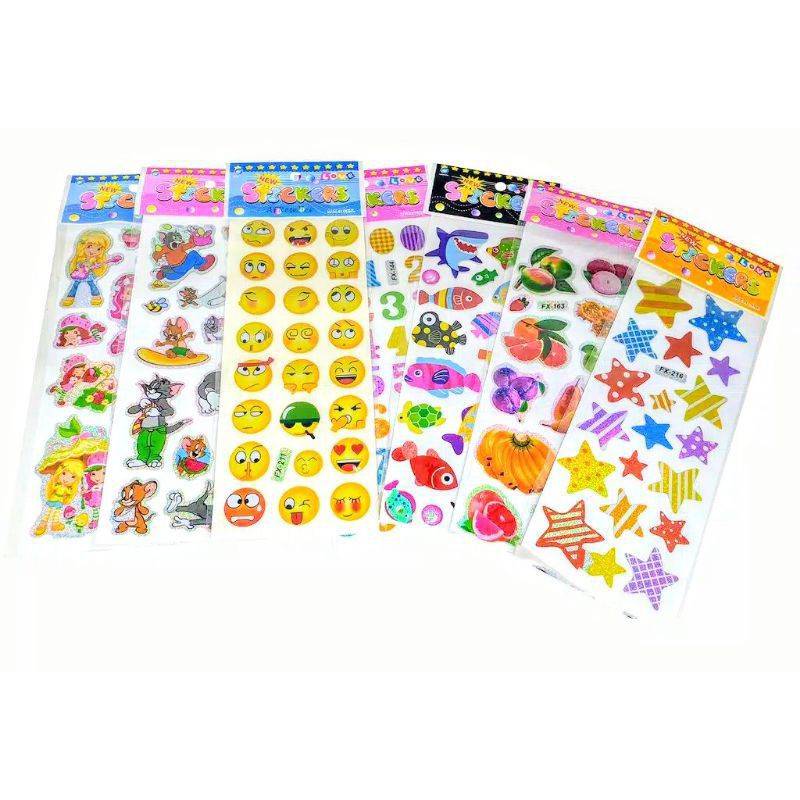 

KC Baby - Sticker Charakter / Stiker Anak Timbul / Stiker Buku / Stiker 3D Anak