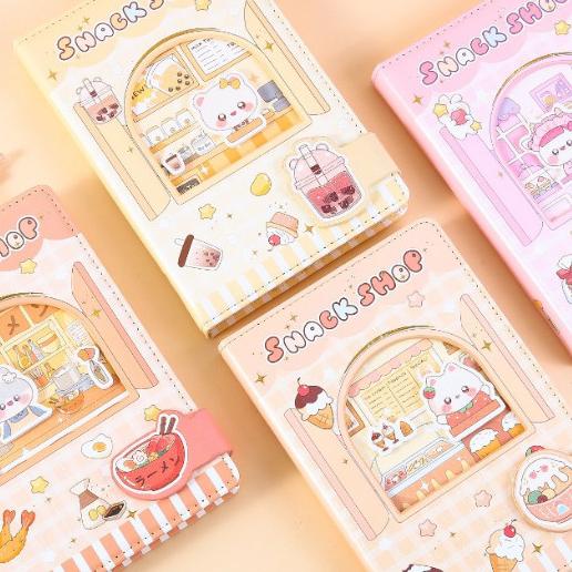 

Magnetic Notebook Kitty Snack Shop / Diary Jurnal Agenda Buku Tulis