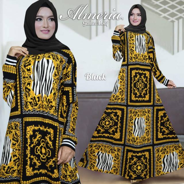 Almeira Maxi Long Dress Fashion Muslim Wanita