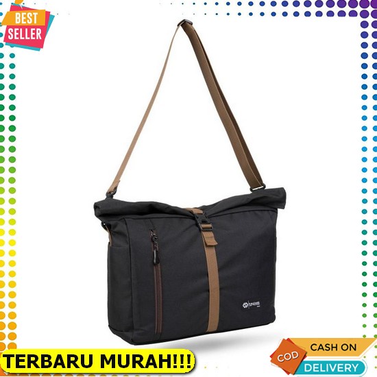 Tas Selempang Pria Bisa Pinggang Kulit Ta574B7 Coklat Azado Fashion Import Sling Bag Branded Cowok M