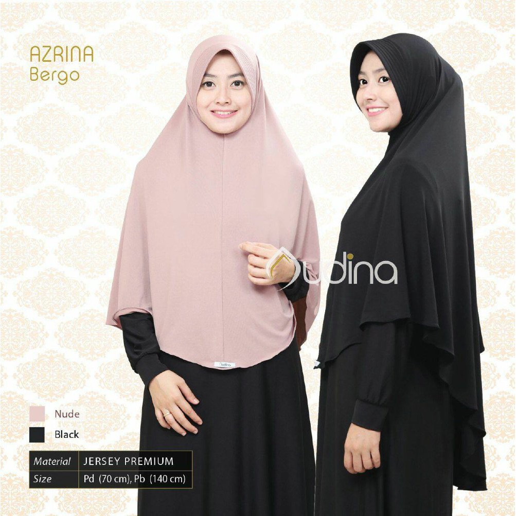 ✅ Khimar Azrina Jersey Jumbo Pet Hijab Bergo Syari Instan / Jilbab Jumbo Jersey Ajrina / Kerudung