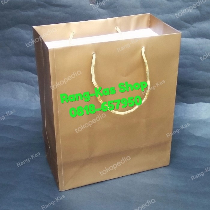 

(TERLARIS) Paperbag GOLD polos Mini artkarton