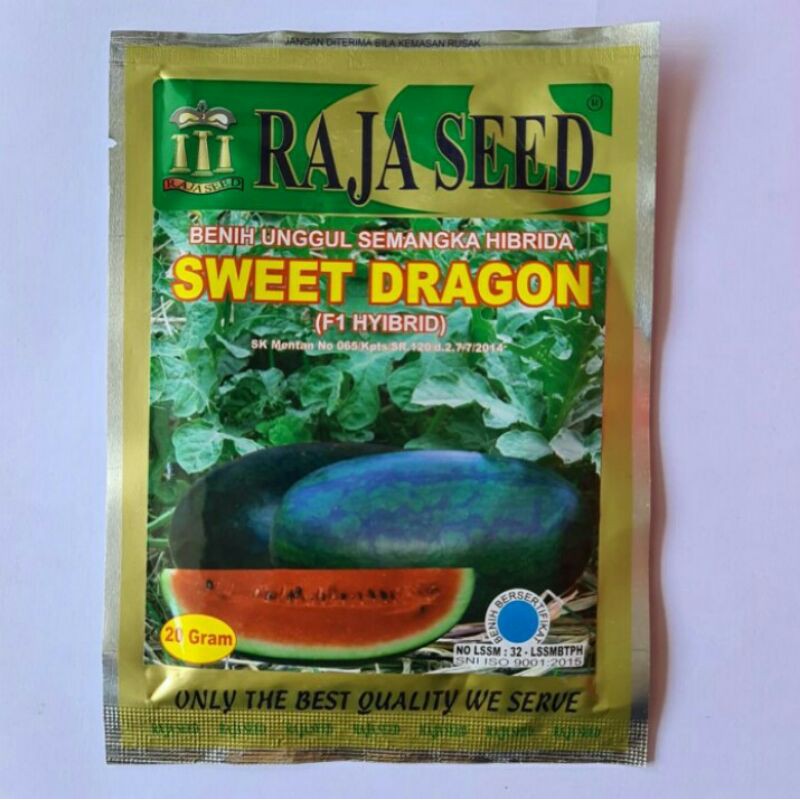 Bibit Semangka Inul SWEET DRAGON isi 20 gram / Benih Semangka Hibrida