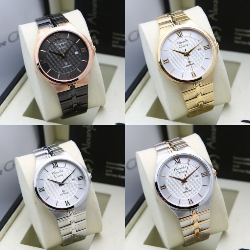 JAM TANGAN PRIA ALEXANDRE CHRISTIE AC 8541 SAPPHIRE ORIGINAL