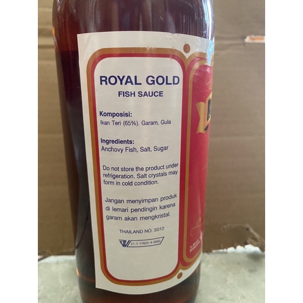 Royal gold Fish Sauce 725 ml kecap ikan